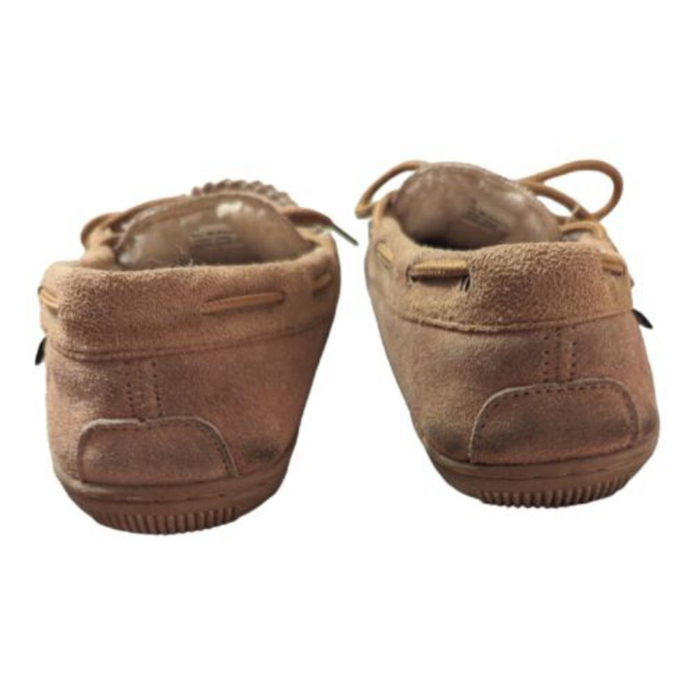 Great Northwest Moccasin Womens 9 Leather Suede Shearling Lined Slipper Mens 7.5 - Picture 9 of 11